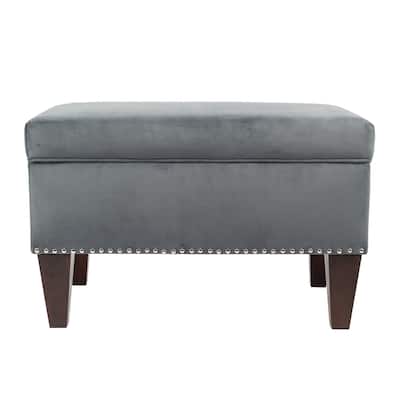 Transitional Brooklyn Upholstered Home Décor Storage Bench