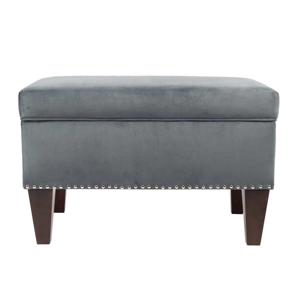 Transitional Brooklyn Upholstered Home Décor Storage Bench