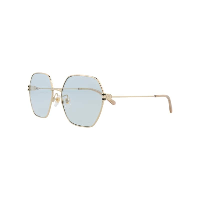 Gucci Square-Frame Metal Sunglasses