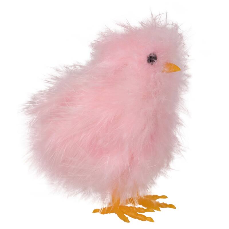 Furry Chicks Easter Decorations - 3.25" - Set of 3