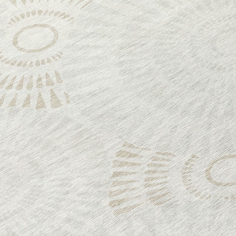 HomeRoots Geometric Transitional Rectangle Outdoor Rug