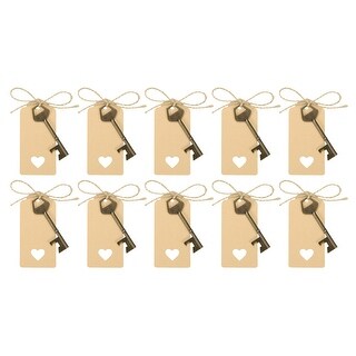 50Pcs Vintage Key Beer Bottle Openers with Tag Cards and Jute Rope ...