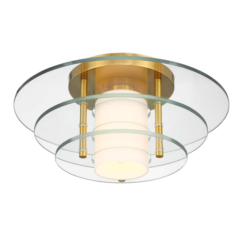 Savoy House 6-8602-1 Newell 16" Wide LED Flush Mount Ceiling Fixture