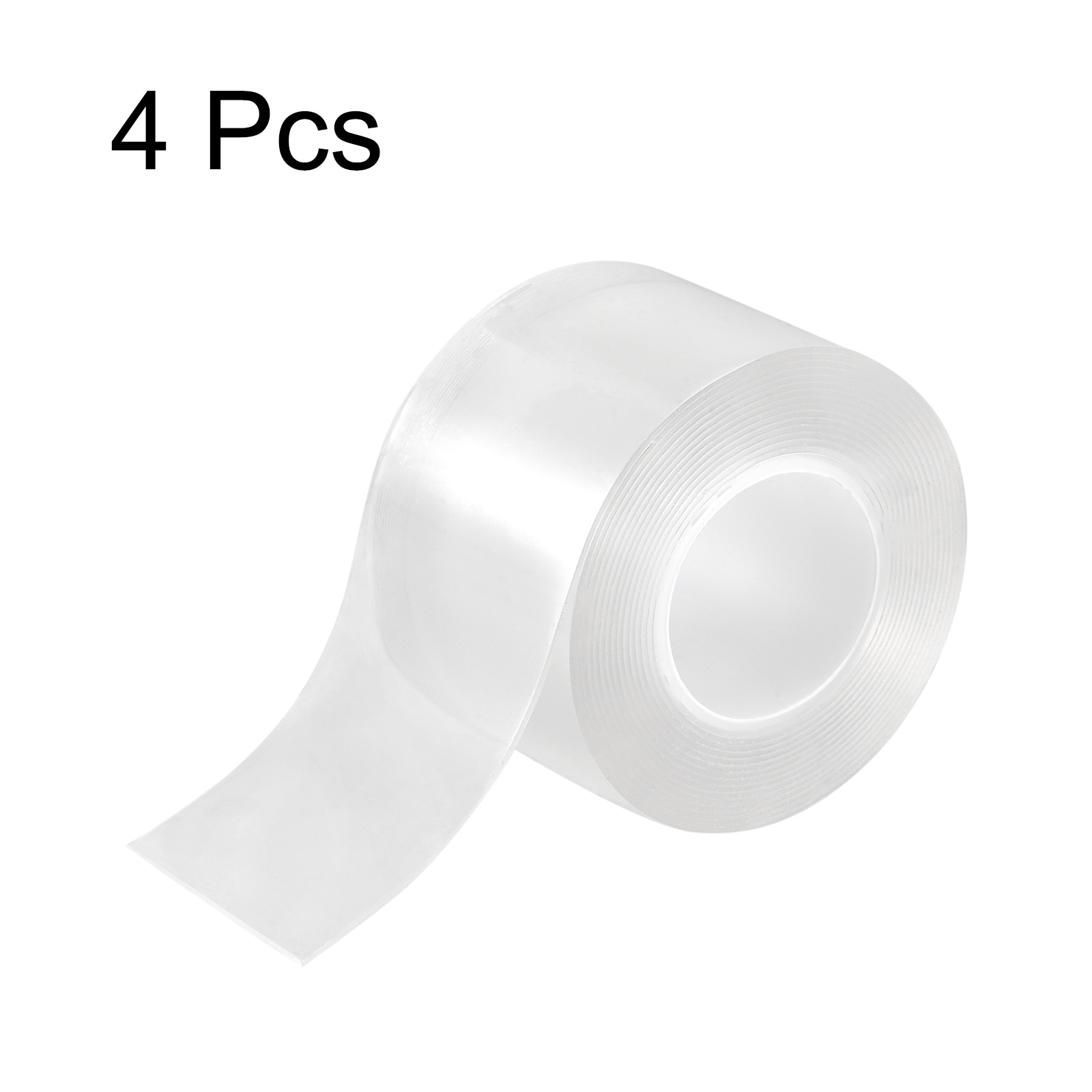 Double Sided Tape-3000x50x1mm Strong Adhesive Tape for Wall, 4pcs Tape - Transparent