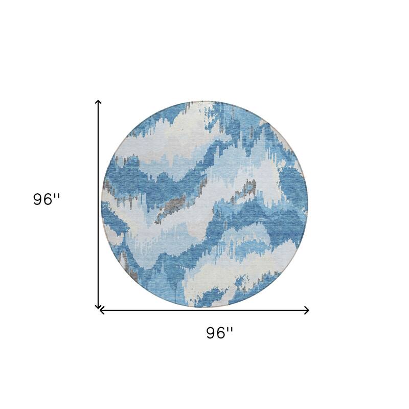 HomeRoots Abstract Transitional Rectangle Outdoor Rug