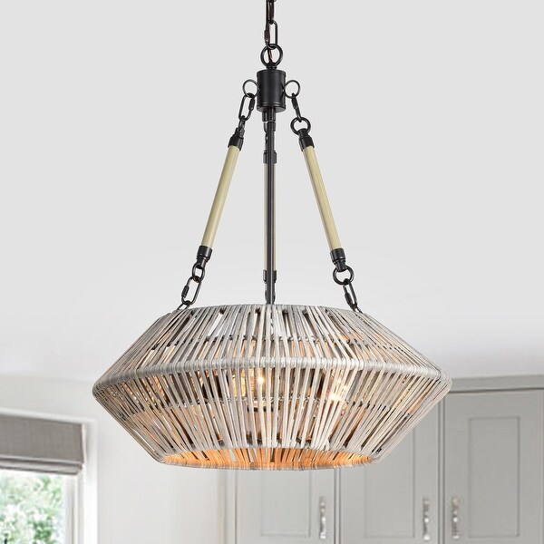 Bamboo drum chandelier on sale