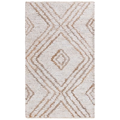 Alora Decor Bali Beige Hand-woven Dhurrie Jute Rug