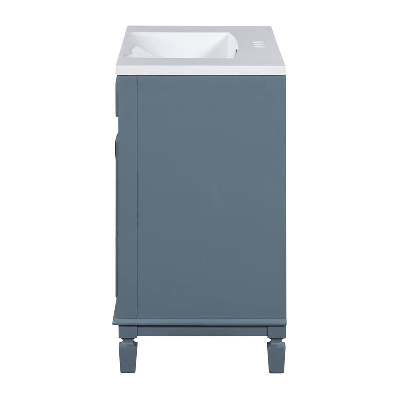 2 Drawers Bathroom Vanity with Top Sink