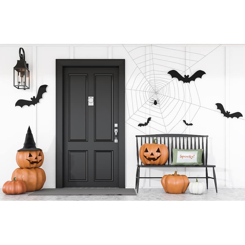 Halloween Spooky Ticking Indoor/Outdoor Throw Pillow