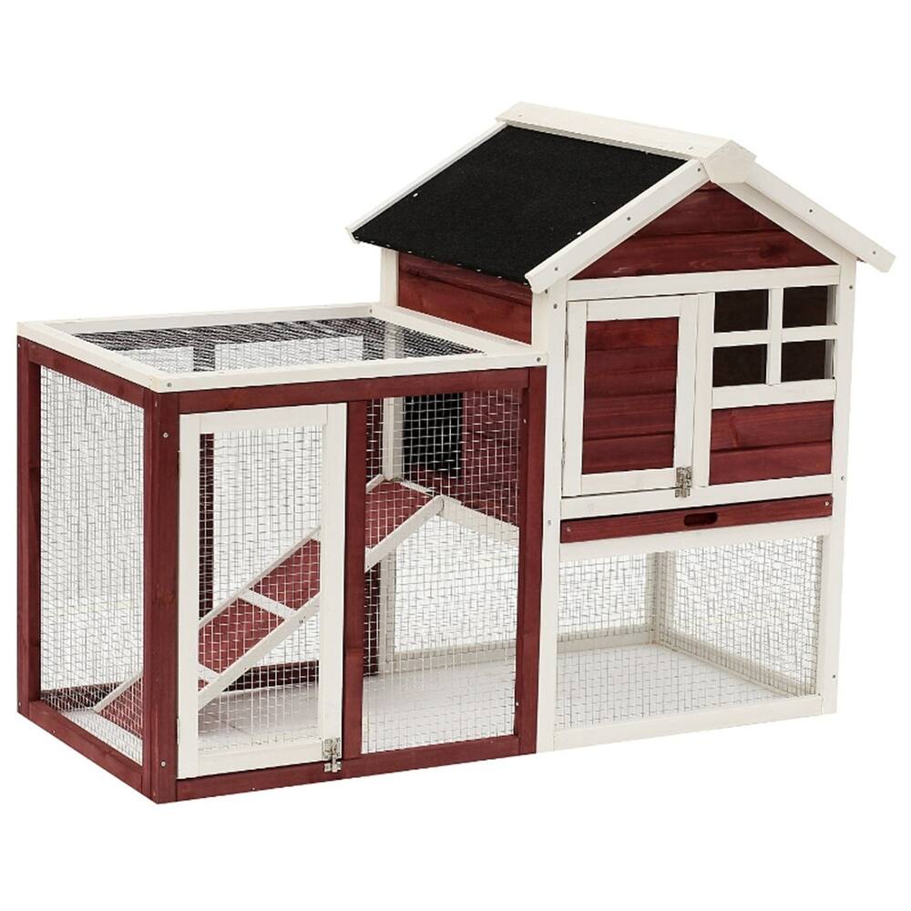 Durable Bunny Hutch for Indoor and Outdoor Use - 48" L x 24.75" W x 36.25" H