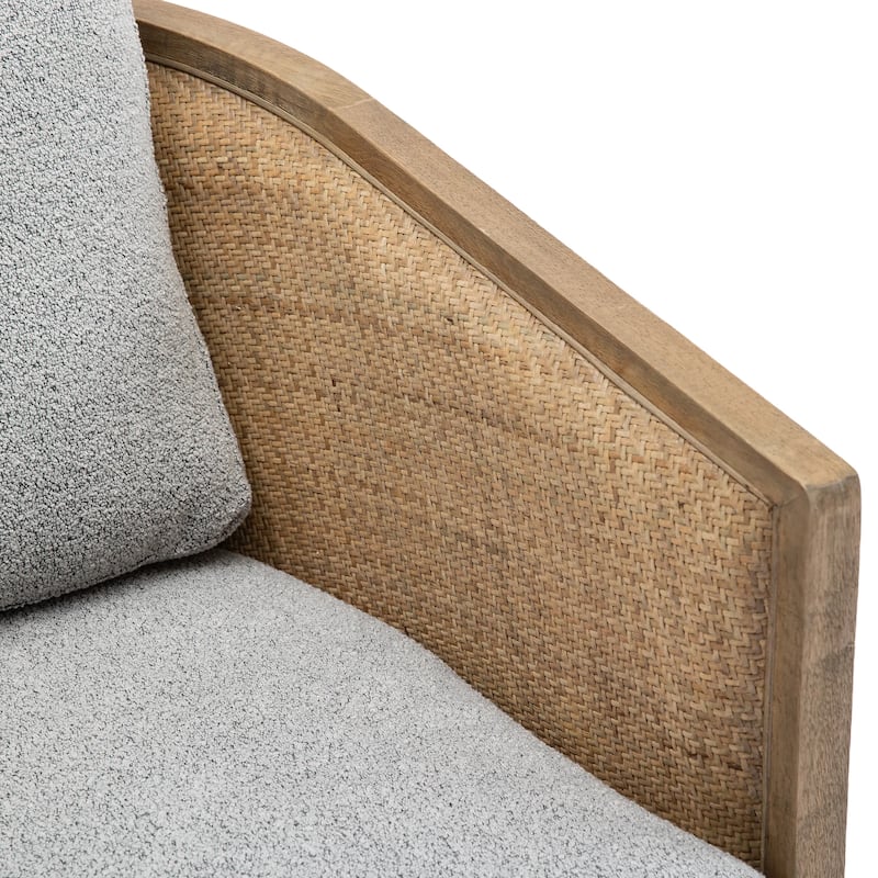 Comfy Round Barrel Sofa Chair for Living Room
