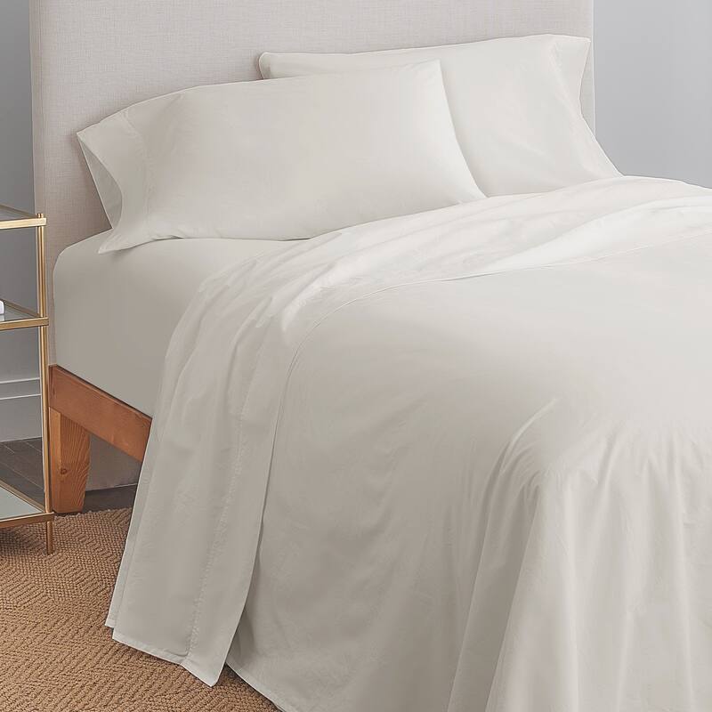 Gaiam Relax 100 Percent Cotton Garment Washed 4pc Sheet Set