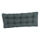 preview thumbnail 54 of 94, Solid Twill Tufted Indoor Bench Cushion (Multiple widths from 42 to 60 inch)