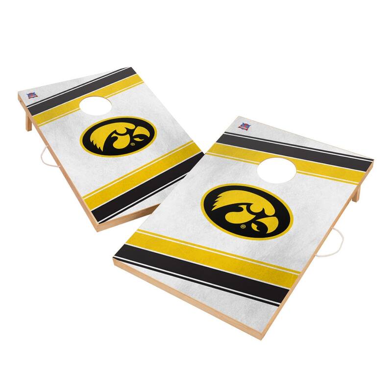 Iowa Hawkeyes 2x4 Tailgate Cornhole Boards - Include Team Bags + Carry Case