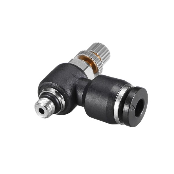 Elbow Air Flow Control Valve 5/32" OD x M5 Male Speed controller Valve 5pcs - 5/32" OD x M5 5pcs