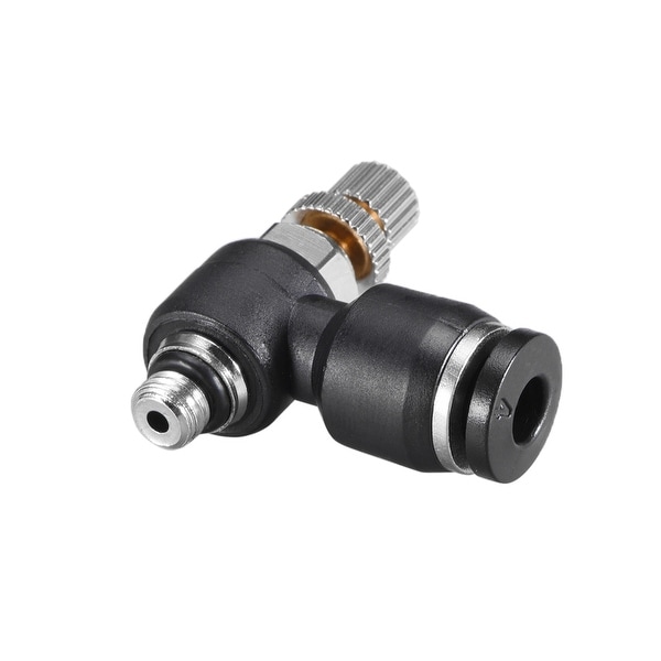 Elbow Air Flow Control Valve 5/32" OD x M5 Male Speed controller Valve 6pcs - 5/32" OD x M5 6pcs
