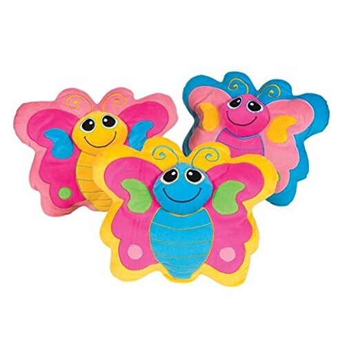 Adorable Plush Butterfly Child Size Decorative Throw Pillow (1)