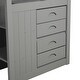 preview thumbnail 10 of 9, Full Over Full Bunk Bed with Twin Trundle and 4 Storage Drawers