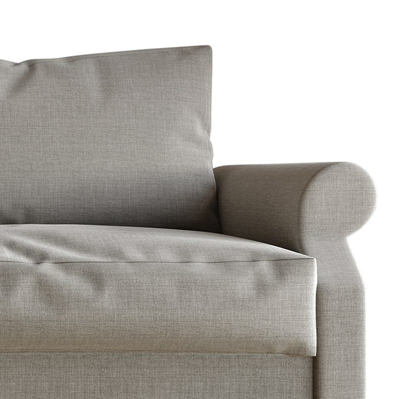 CraftPorch Classic Linen Upholstered Arm Chair