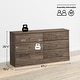 preview thumbnail 25 of 30, Prepac Astrid 6 Drawer Double Dresser for Bedroom, Wide Chest of Drawers, Bedroom Furniture,Traditional Furniture