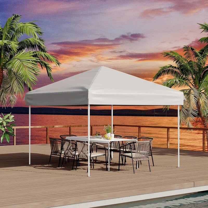 Instant Setup Portable Outdoor 10x10 Pop Up Canopy Tent with 4 Waterproof Sidewalls