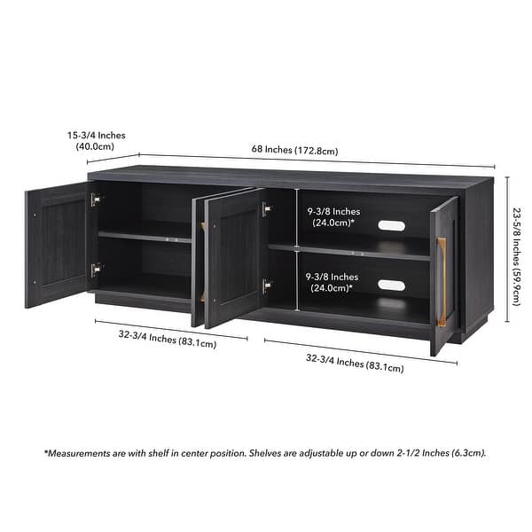 dimension image slide 2 of 7, Tillman Rectangular TV Stand for TV's up to 75"