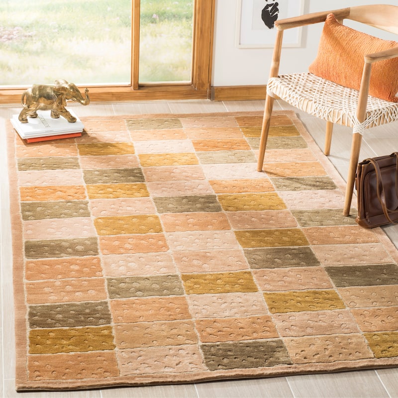 SAFAVIEH Couture Hand-knotted Tibetan Janice Modern Wool Rug - 10' x 14' - Multi