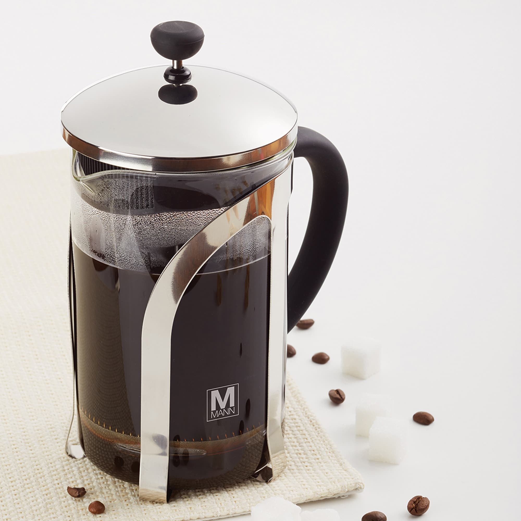 French Press Coffee Maker Percolator Pot 800ml Clear Insulated