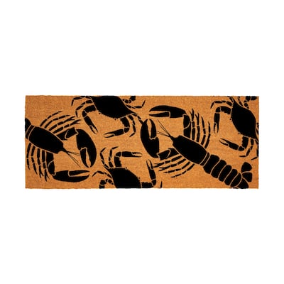 Coastal Coir Mat Lobsters and Crabs 60"x24" - 60" x 24"