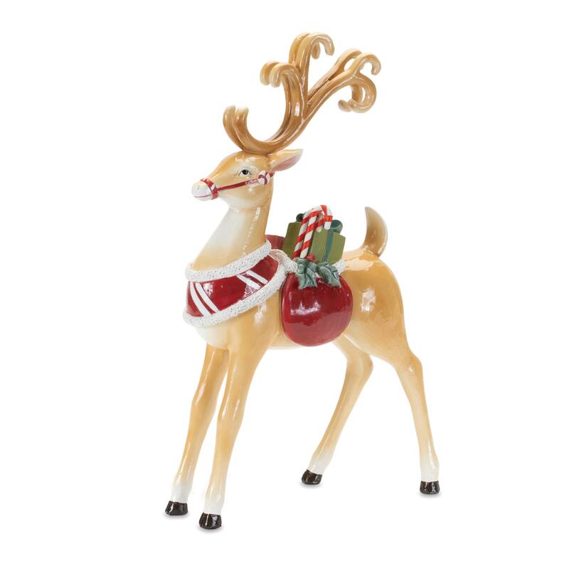Holiday Reindeer Figurine (Set of 2) - N/A