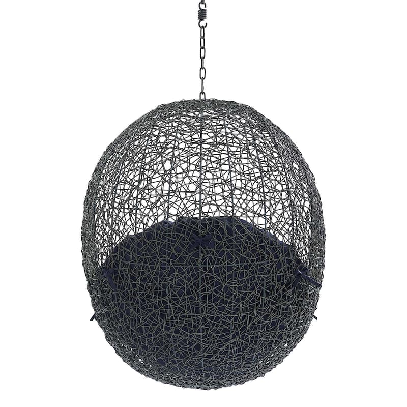 Hide Sunbrella Fabric Swing Outdoor Patio Lounge Chair without Stand