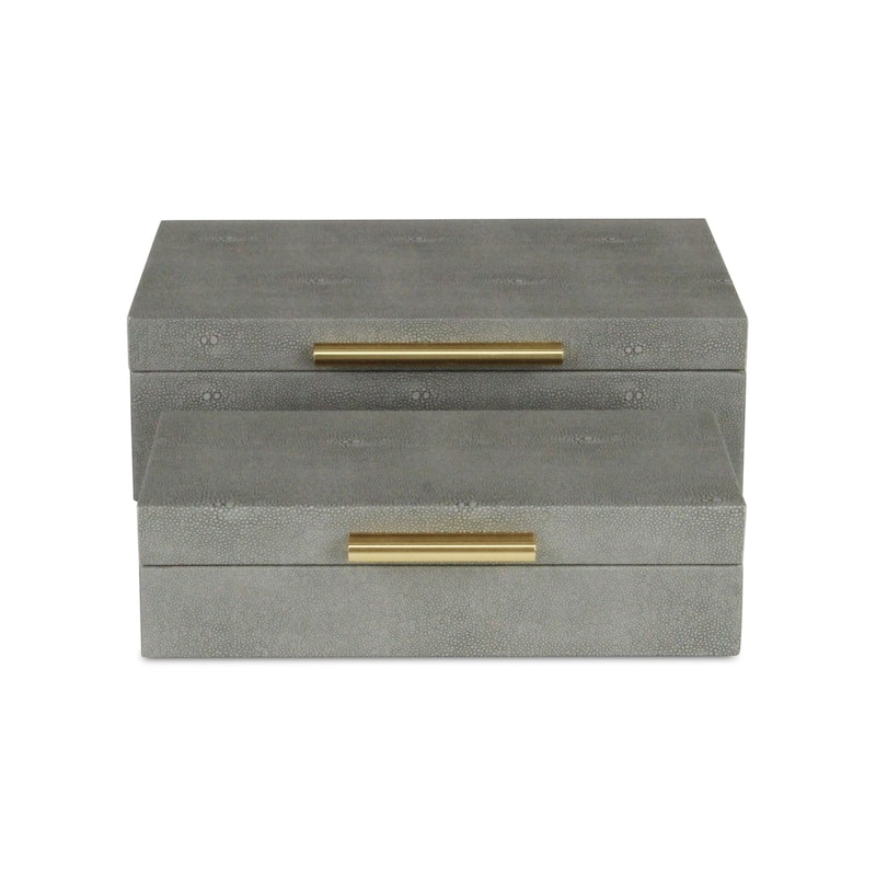 Lusan Black Vinyl Decorative Box Set