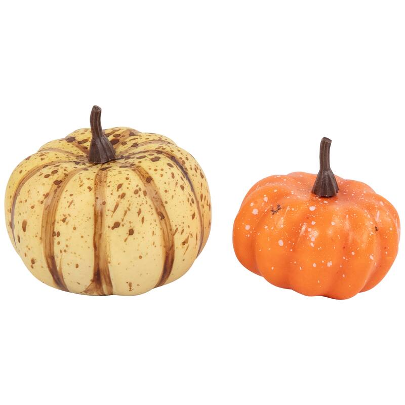11-Piece Fall Harvest Artificial Pumpkin Acorn and Leaf Decoration Set