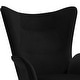 preview thumbnail 82 of 92, Upholstered Wingback Armchair Leisure Accent Chair, Single - 40.55" H x 28.34" W x 33.1" D