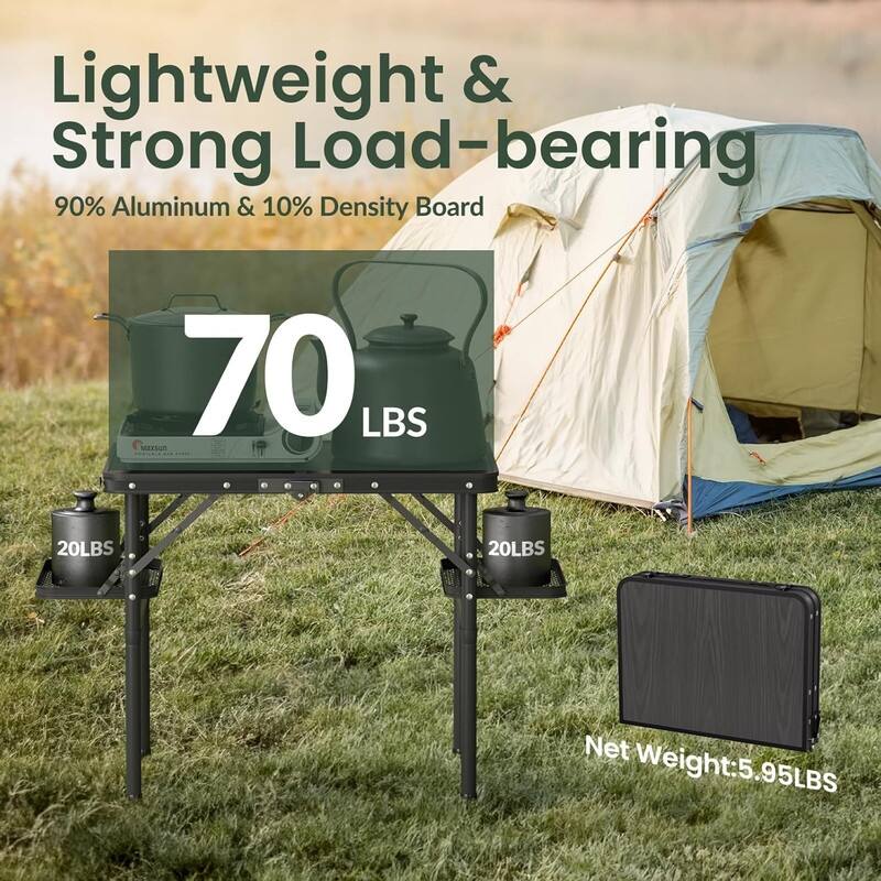 Small Camp Table Portable Small 2ft