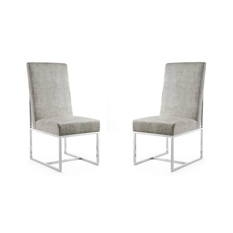 Element Blue Velvet Dining Armchair (Set of 2)
