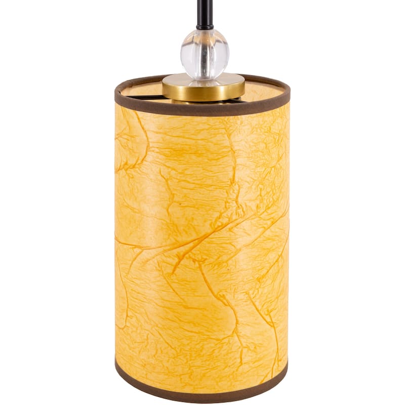 Autumn Modern Orange Single Light Pendant - 10.5"H x 5.25"W x 5.25"D
