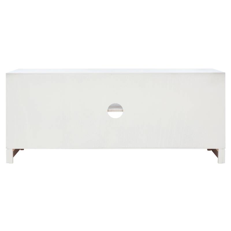 SAFAVIEH Burghilde 2 Door 1 Shelf Media Stand - 47" W x 16" D x 20" H - 47Wx16Dx20H - White