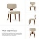 preview thumbnail 17 of 40, HULALA HOME Hipolito Mid Century Modern Ergonomic Dining Chair with Solid Wood Legs Set of 2