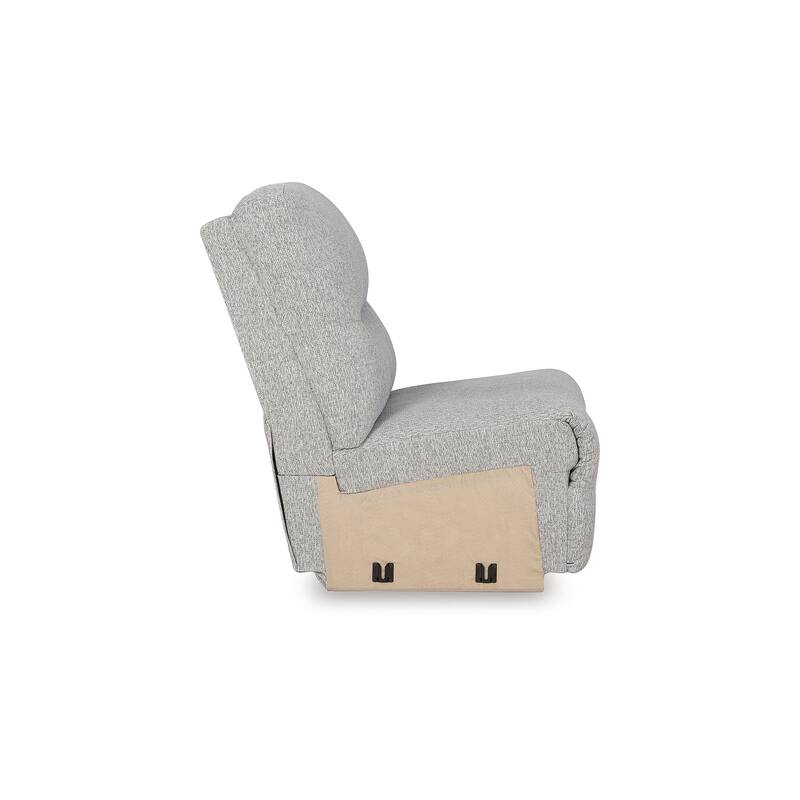 Signature Design by Ashley Acklen Place Light Gray 3-Piece Power Reclining Sectional - 115" W x 71" D x 42" H