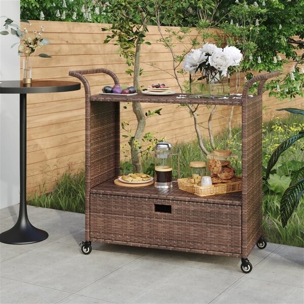 Rattan bar cart bed bath and beyond discount