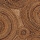 preview thumbnail 6 of 6, Hosanna Natural Rattan Coffee Table - Handwoven Wicker Accent Table with Textured Spiral Top for Living Room