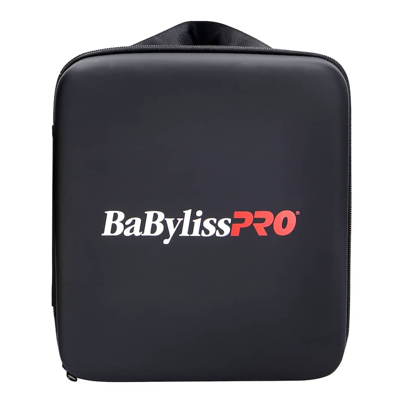 BaByliss Pro Universal Travel Case Fits Clipper Shaver Trimmer and Accessories + Barberology Comb Set - Red