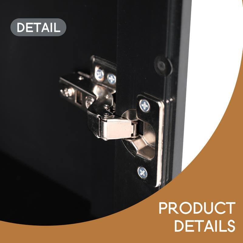 70.1" Modern High Freestanding Tall Bathroom Cabinet with 2 Adjustable Shelves, 3 Drawers, Soft Close Glass Doors