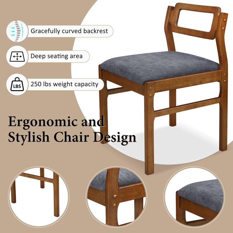 Extendable Dining Table Set for 4 w/Storage Shelf Dining Table