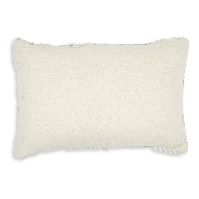 Lumbar Pillow Set of 4, 14 x 22 Inch, Polyester, Handwoven Beige Cotton