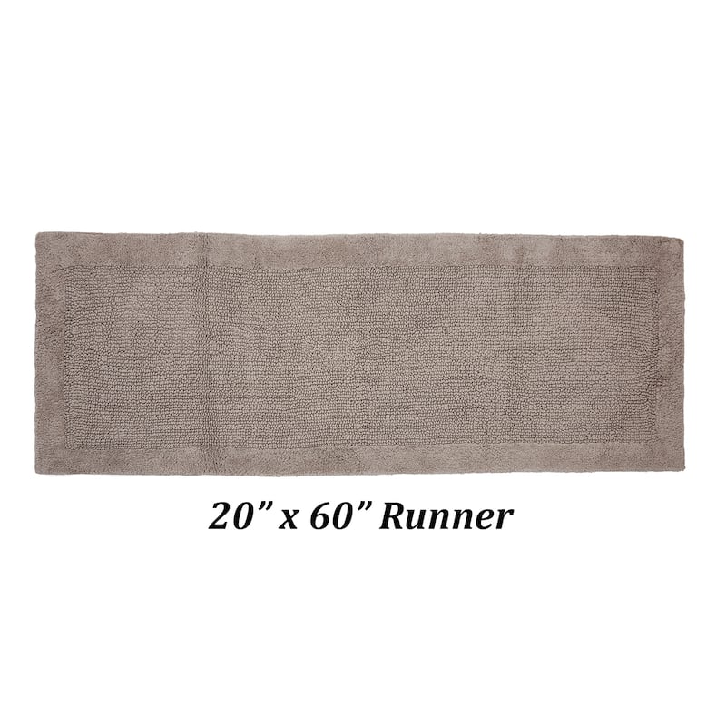 Better Trends Bath Rugs 100% Cotton Tufted Soft & Water Absorbent Bathroom Rug for Shower, Sink Bath Mats Edge Collection