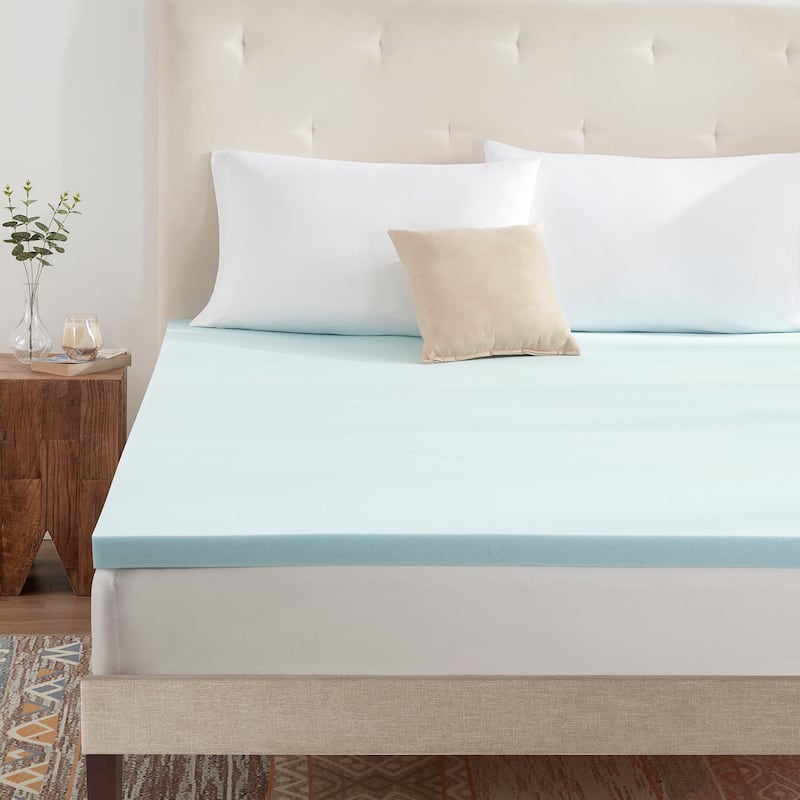 Memory Foam Cool Gel Mattress Topper 2"