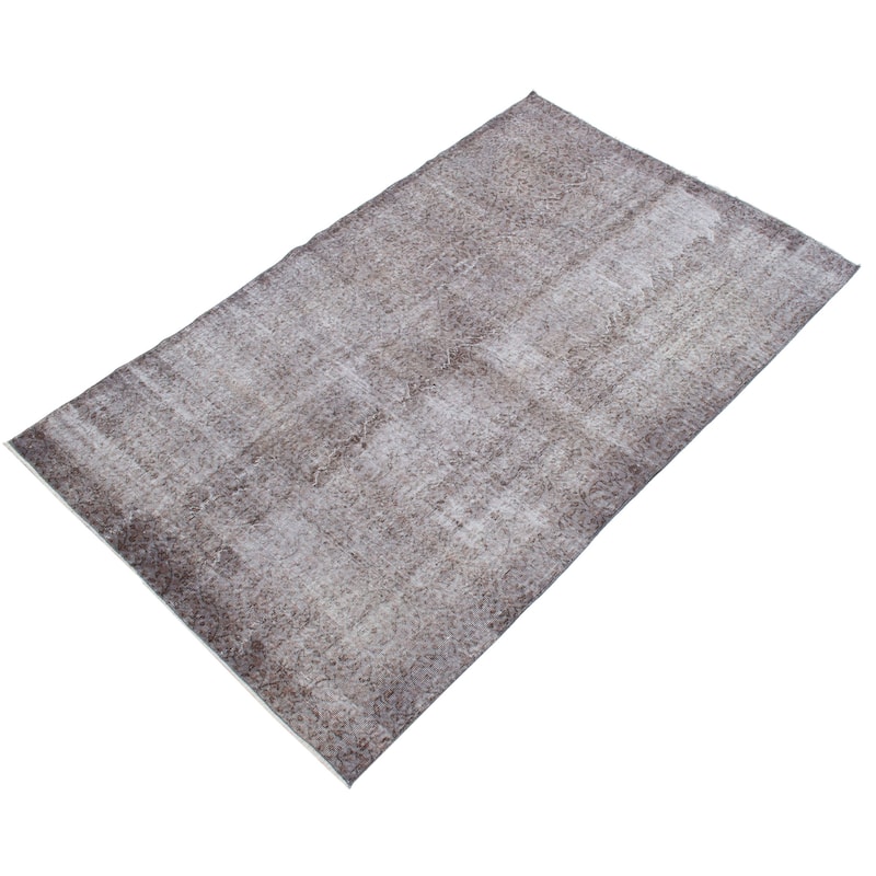 ECARPETGALLERY Hand-knotted Color Transition Grey Wool Rug - 5'5 x 8'9