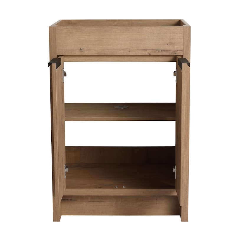24/30/36 Inch Freestanding Bathroom Vanity Cabinet with Soft Close Door and Adjustable Shelf (Without Sink)